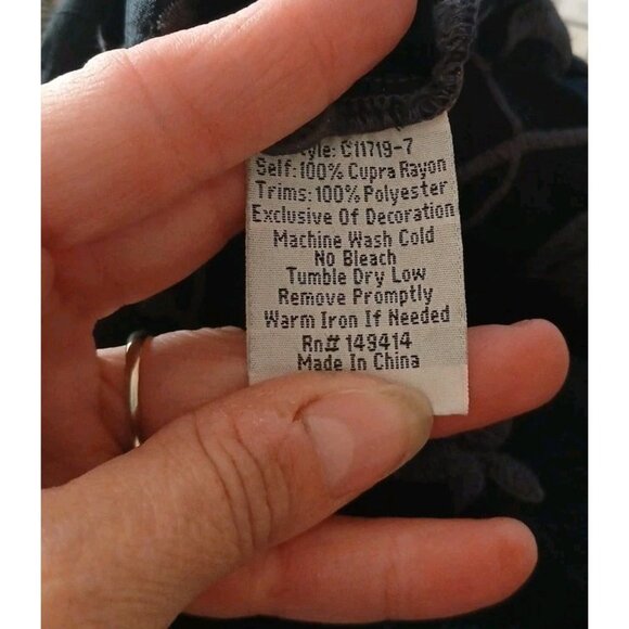 Johnny Was Sasha Embroidered Tie Front Blouse - Picture 12 of 12